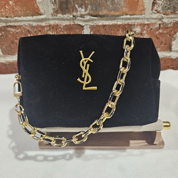 Yves Saint Laurent Black Velvet  Make Up Bag LAST MARKDOWN!! - Picture 1 of 7